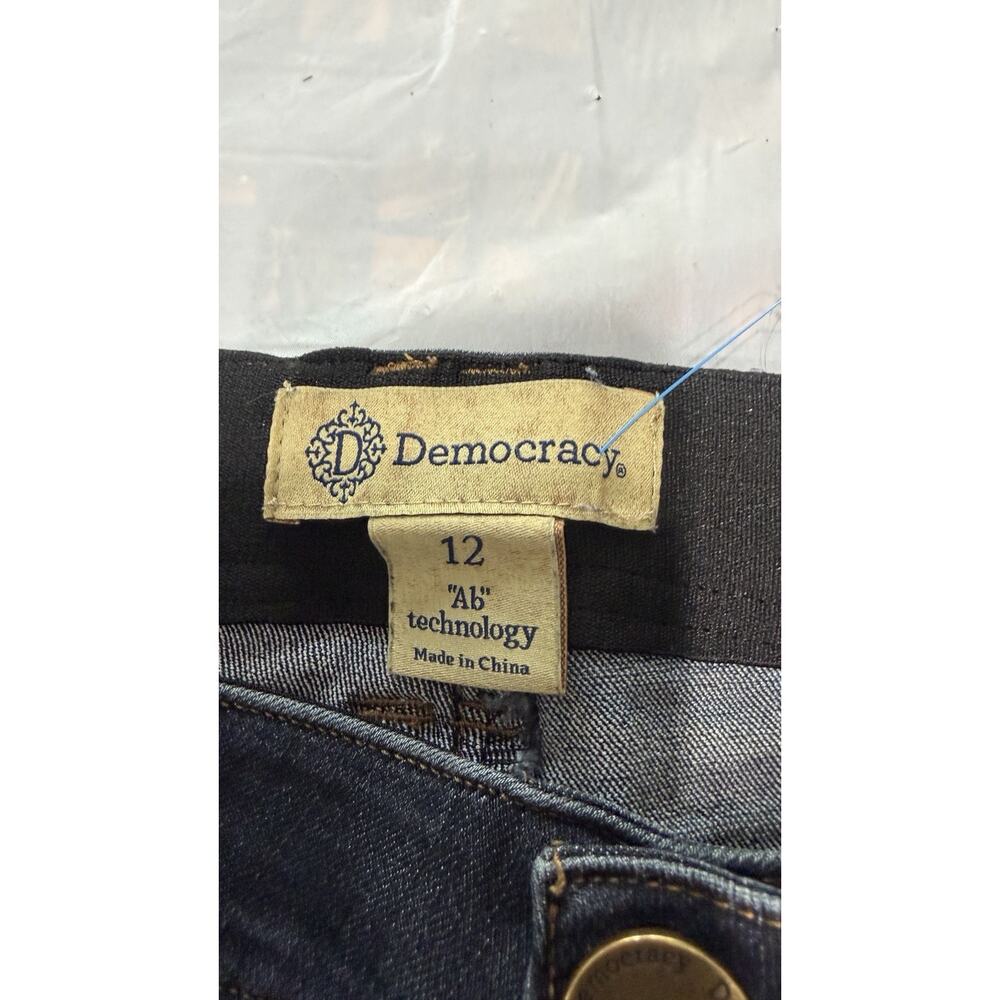 Democracy Women’s Bootcut Jeans Blue Medium Wash Cotton Denim 5-Pocket Size 12 - Picture 2 of 16
